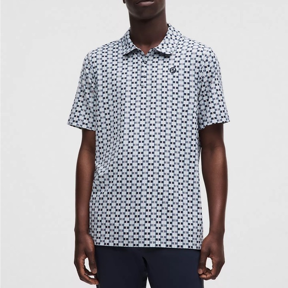 Lululemon Logo Sport Polo Short Sleeve - Picture 1 of 5